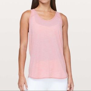 Lululemon Essential Tank in Heathered Rose Tea